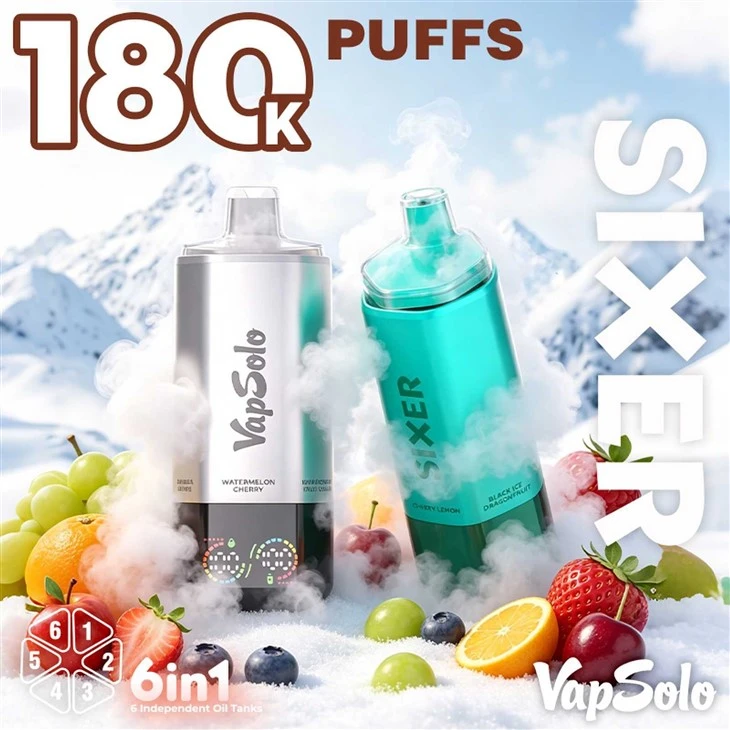 Vapsolo Sixer 180K Wholesale Vape factory